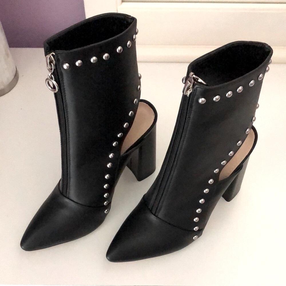 Studded Black Boots